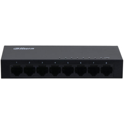 Dahua Technology SG1008-EUR netværksswitch Ikke administreret L2 Gigabit Ethernet (10/100/1000) Sort