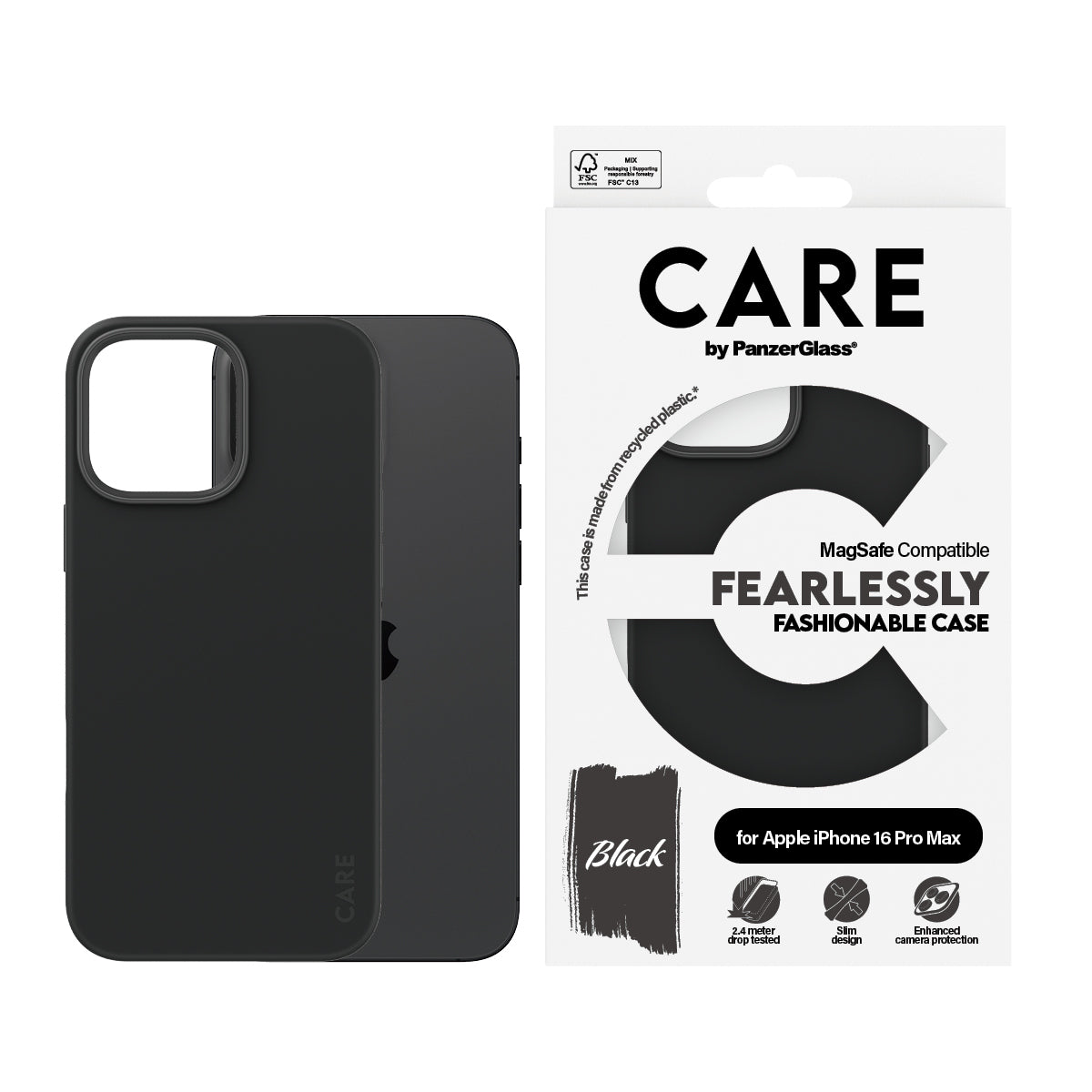 PanzerGlass CARE by ® Fashionable Case Sort m. MagSafe iPhone 16 Pro Max