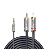 Lindy 35332 lydkabel 0,5 m 3.5mm 2 x RCA Anthracit