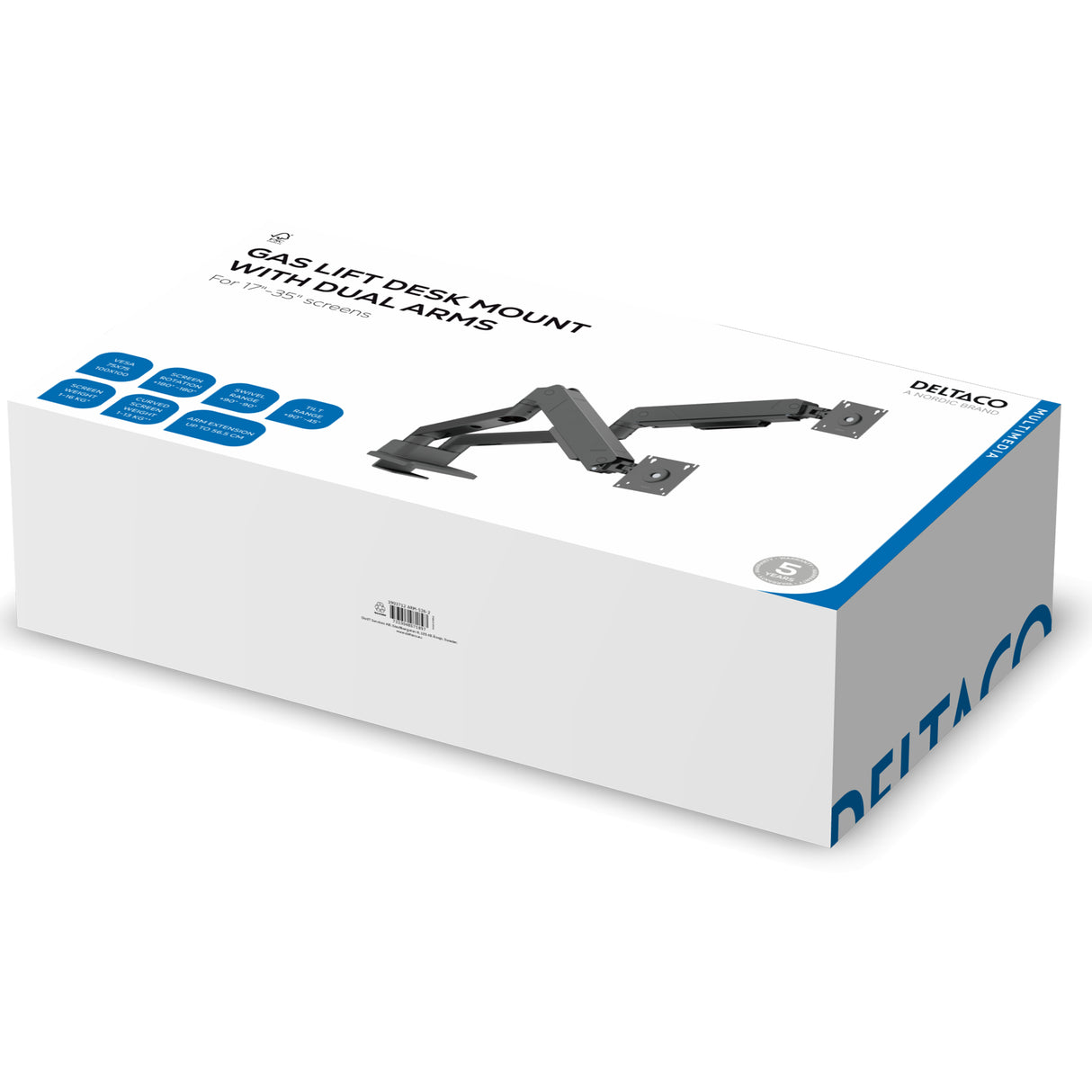 Deltaco ARM-536-2 Monitor desk dual mount