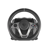 GENESIS Seaborg 400 Sort, Sølv USB Rat + Pedaler Nintendo Switch, PC, PlayStation 4, Playstation 3, Xbox 360, Xbox One, Xbox One S, Xbox One X