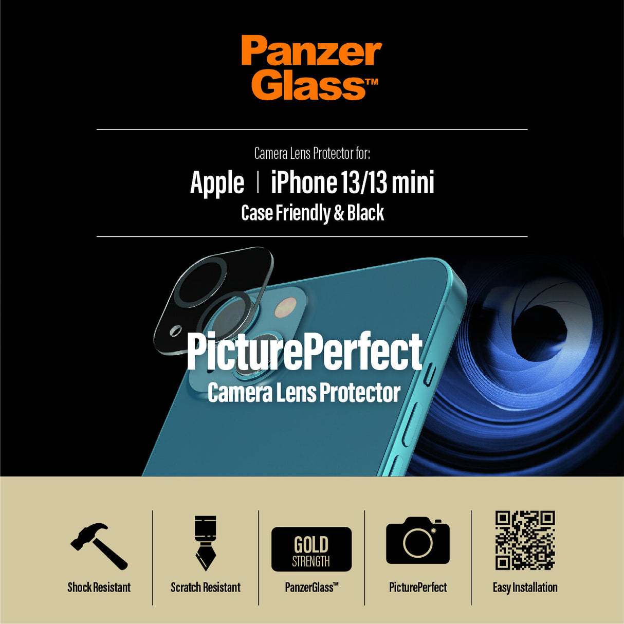 PanzerGlass ® PicturePerfect Kameralinsebeskytter iPhone 13 | Mini