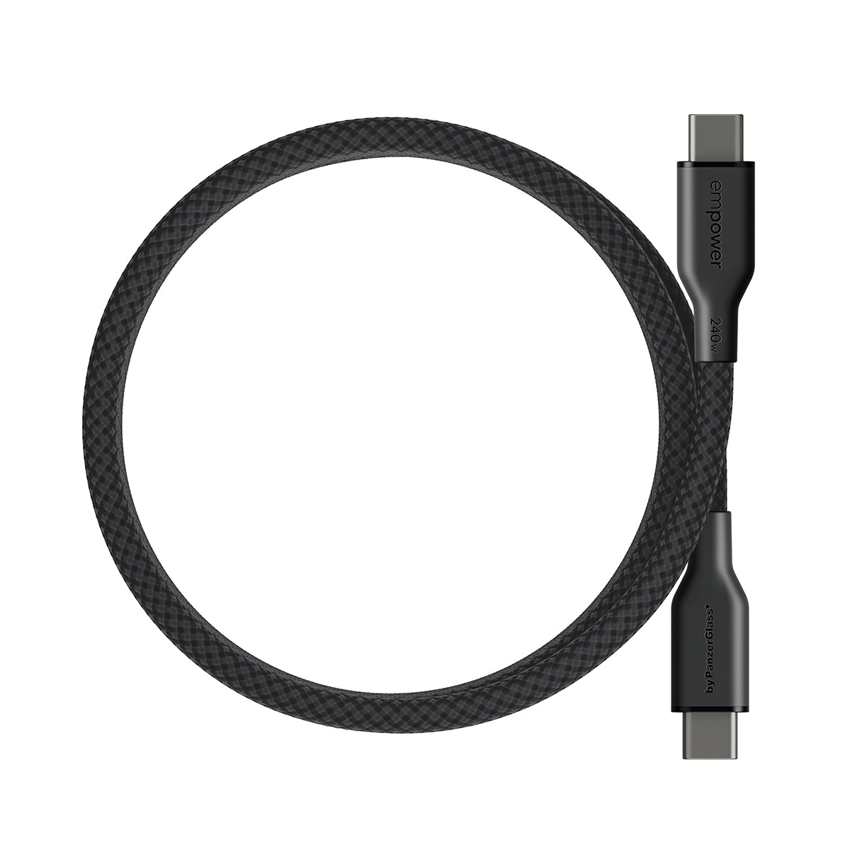 PanzerGlass empower by ® Magnetic 240W USB-C to USB-C Kabel | USB 2.0 | 1.5M | Space Black