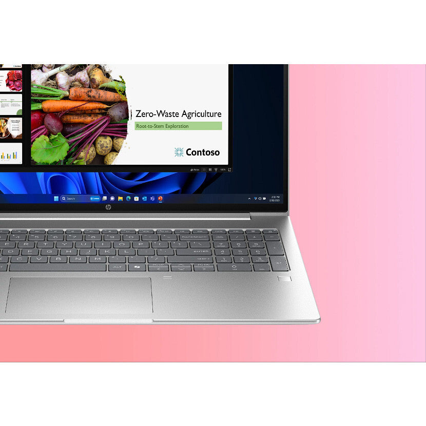 HP ProBook 4 G1i 16 Intel Core Ultra 5 225U Laptop 40,6 cm (16") WUXGA 16 GB DDR5-SDRAM 512 GB SSD Wi-Fi 7 (802.11be) Windows 11 Pro AI PC Sølv