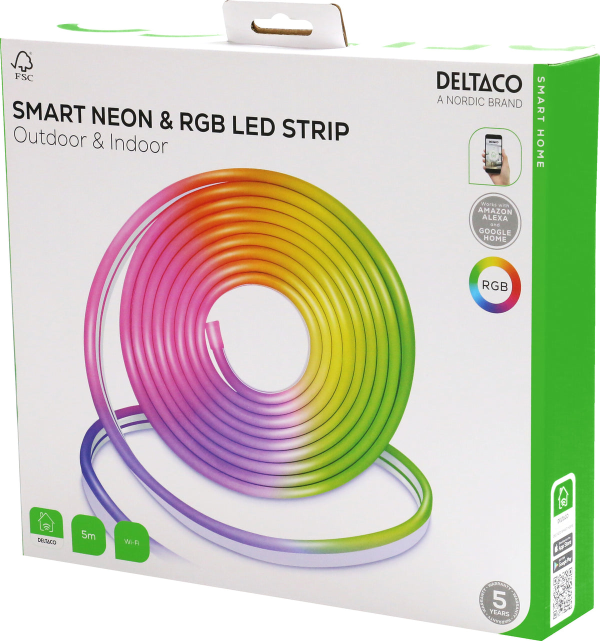 Deltaco SH-LSN5M led strips Universal stribelys 5000 mm