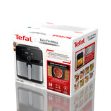 Tefal Easy Fry Mega EY855D10 frituregryde Enkelt 7,5 L Enkeltstående 2020 W Varmluftsteger Sort, Rustfrit stål