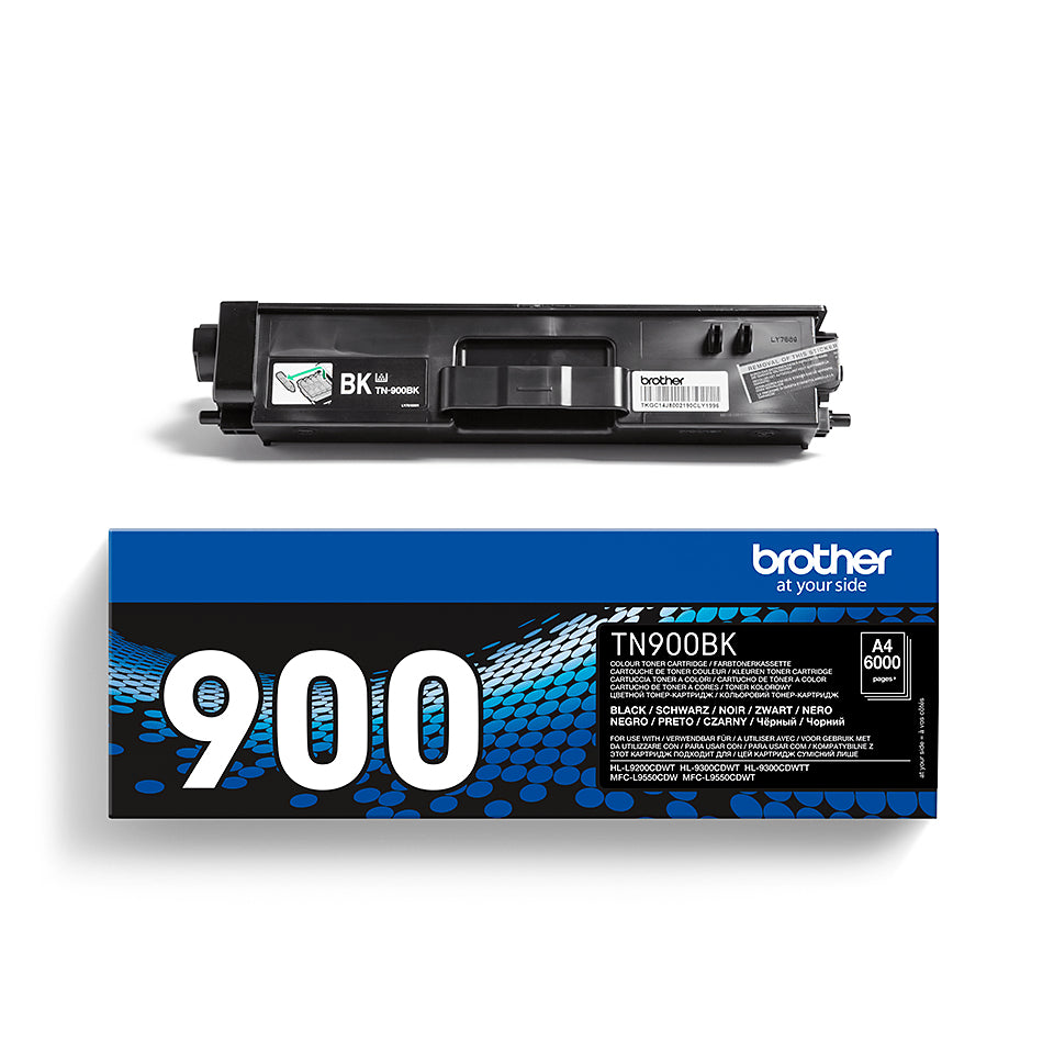 Brother TN-900BK tonerpatron 1 stk Original Sort