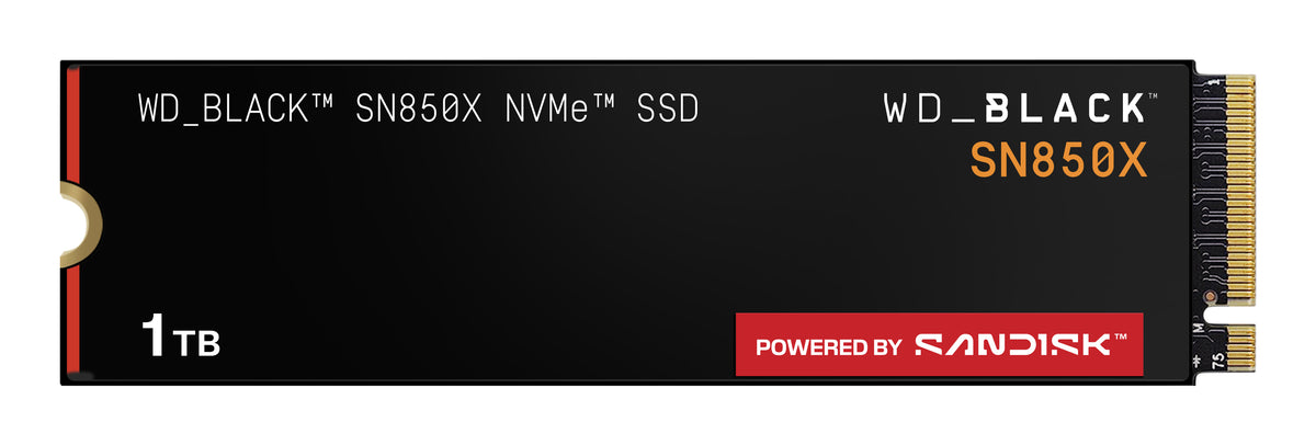 WD_BLACK SN850X NVMe SSD Solid state-drev WDS100T2X0E 1TB M.2 PCI Express 4.0 x4 (NVMe)