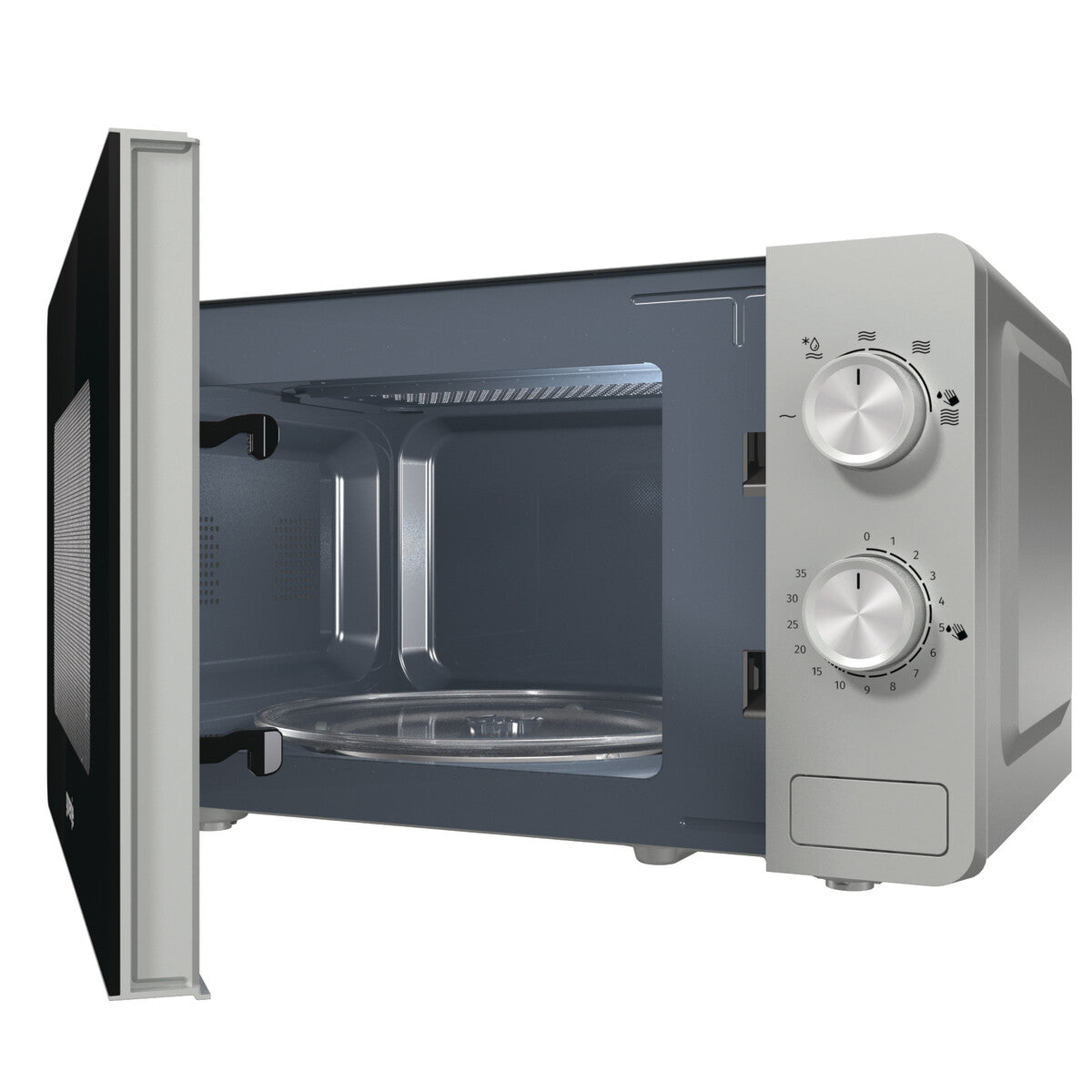 Gorenje MO20E1S Sort, Rustfrit stål Solo mikroovn Over komfuret 20 L 800 W