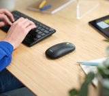 Trust Lyra tastatur Mus inkluderet Kontor USB + RF Wireless + Bluetooth QWERTY Nordisk Sort