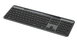 Logitech Signature Slim Solar + K980 tastatur Universel RF trådløs + Bluetooth QWERTY Dansk, Finsk, Norsk, Svensk Grafit