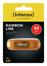 Intenso 3502490 USB Flash Drive 2.0 64GB Rainbow Line