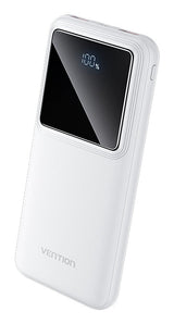 Vention Powerbank, ventiliacija, FHKW0, 10000 mAh, mikro USB, USB-C, 2xUSB-A, Hvid