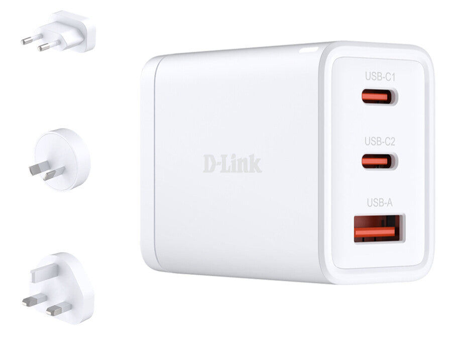 D-Link DCP-651 oplader til mobil enhed Universel Hvid Vekselstrøm Hurtig opladning Indendørs