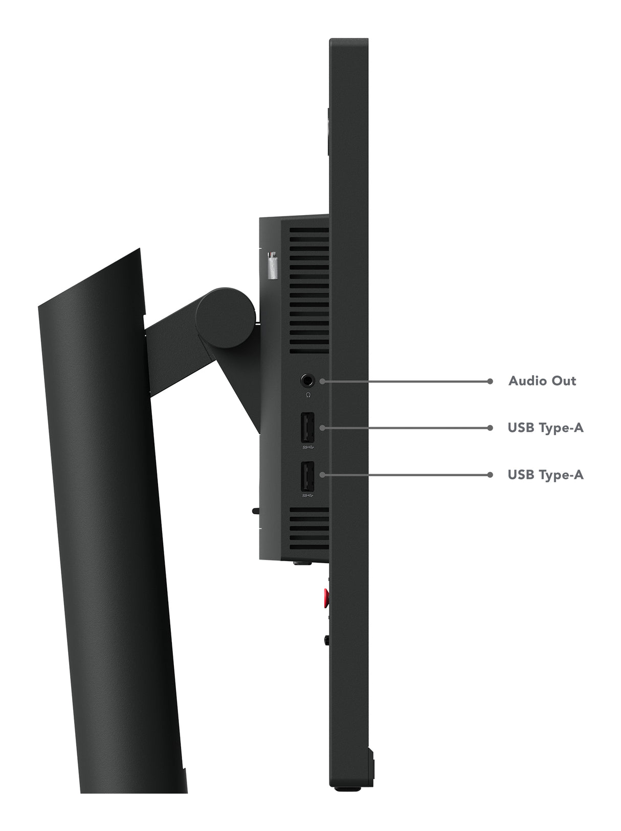 Lenovo ThinkVision T24i-30 LED display 60,5 cm (23.8") 1920 x 1080 pixel Fuld HD Sort