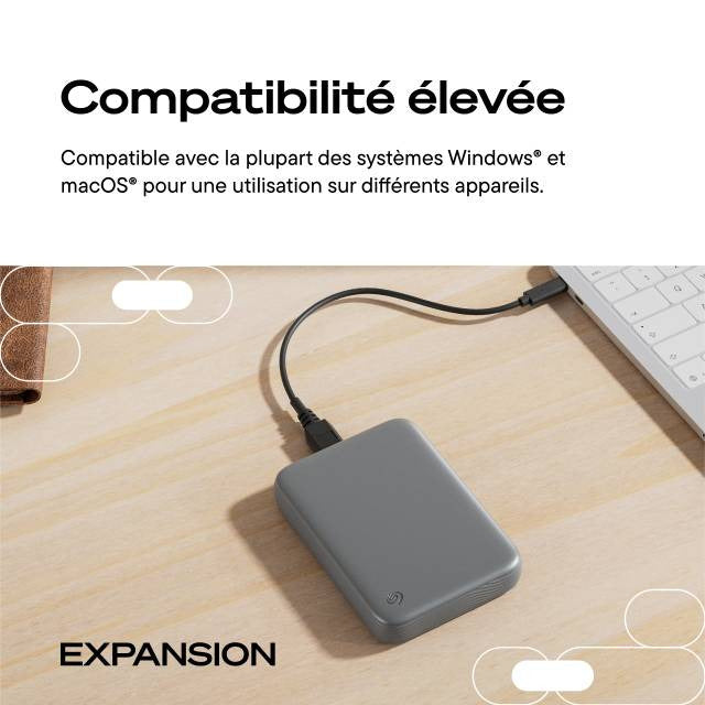 Seagate Expansion Portable STNN2000400 Harddisk Portable 2TB USB-C