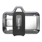 SanDisk 173384 USB-nøgle 32 GB USB Type-A / Micro-USB Sort, Transparent