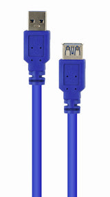 Gembird 3m USB 3.0 A M/FM USB-kabel USB 3.2 Gen 1 (3.1 Gen 1) USB A Blå