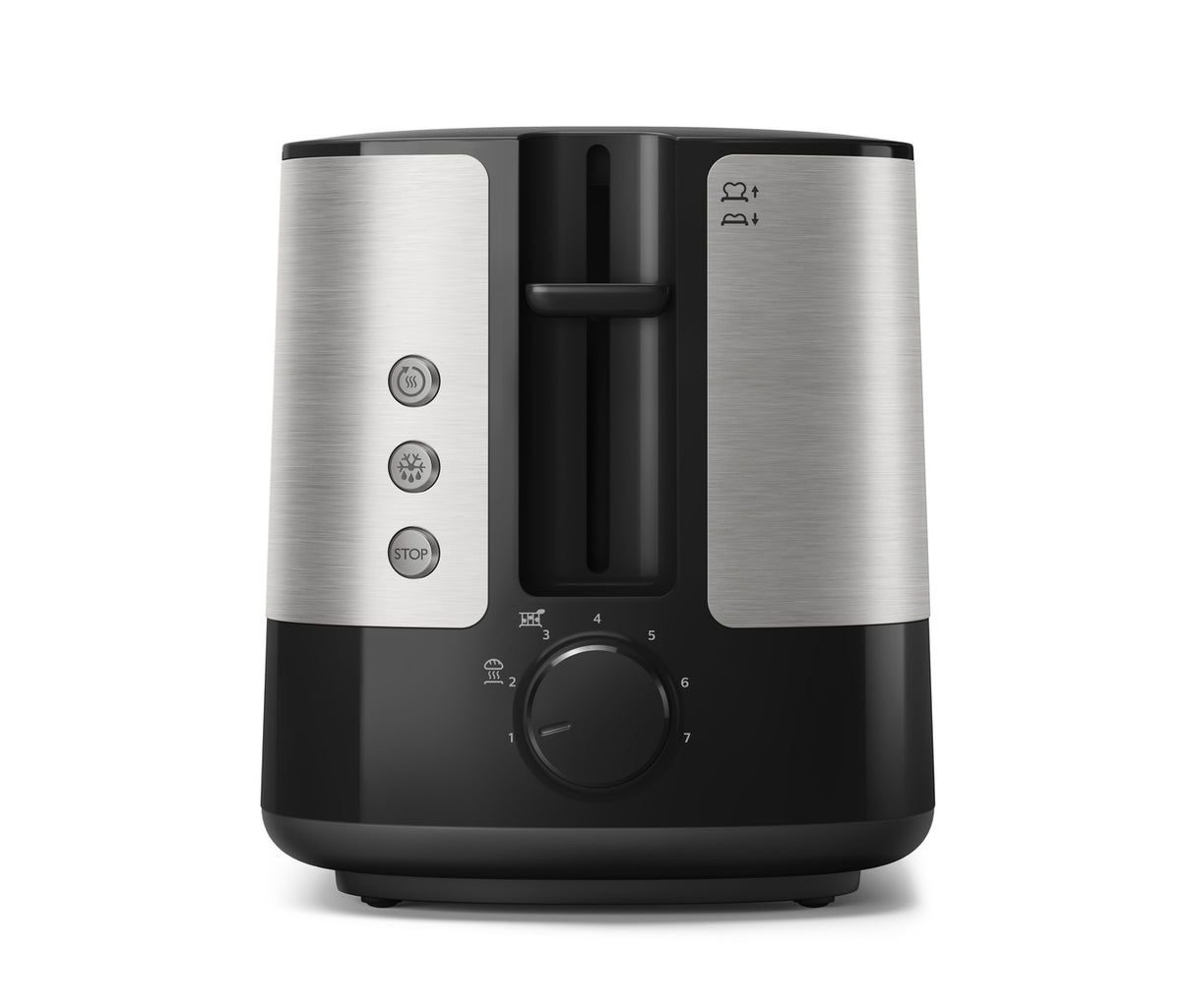 Philips Viva Collection HD2635/90 brødrister 7 2 skive(r) Sort, Titanium