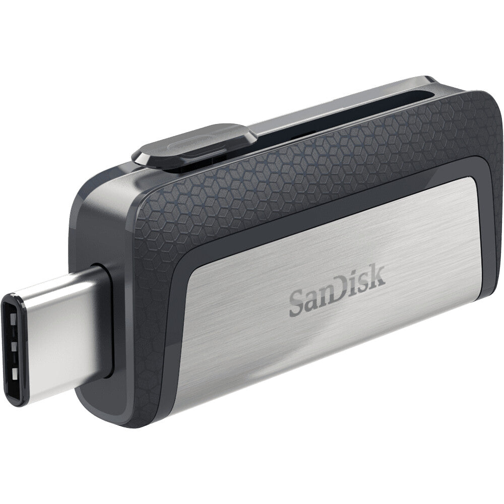 SanDisk Ultra Dual Drive USB Type-C USB-nøgle 32 GB USB Type-A / USB Type-C 3.2 Gen 1 (3.1 Gen 1) Sort, Sølv