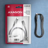 Axagon BUCM32-CF05AB USB-kabel USB 3.2 Gen 2x2 0,5 m USB C 20 Gbit/sek. 240 W Sort