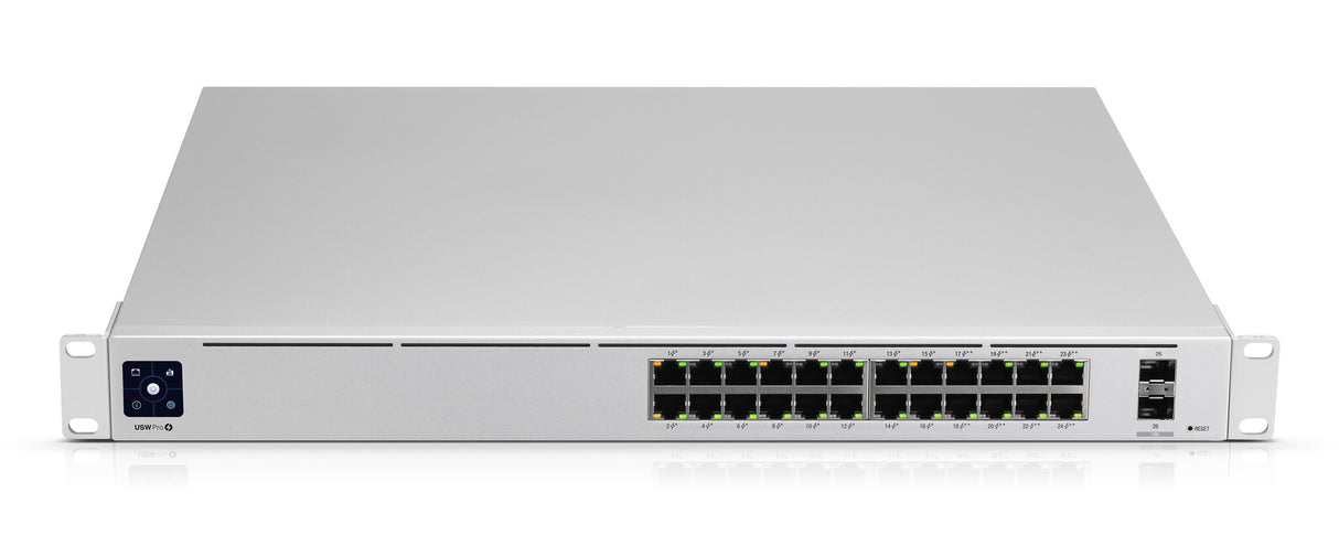 Ubiquiti UniFi Pro 24-Port PoE Administreret L2/L3 Gigabit Ethernet (10/100/1000) Strøm over Ethernet (PoE) 1U Sølv