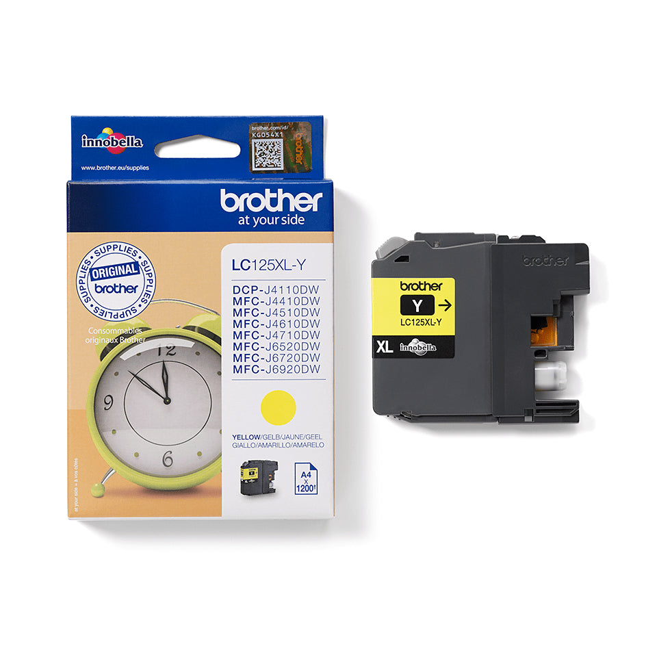 Brother LC-125XLY blækpatron 1 stk Original Gul