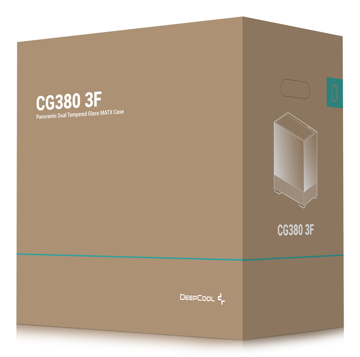DeepCool CG380 3F Midi Tower Sort