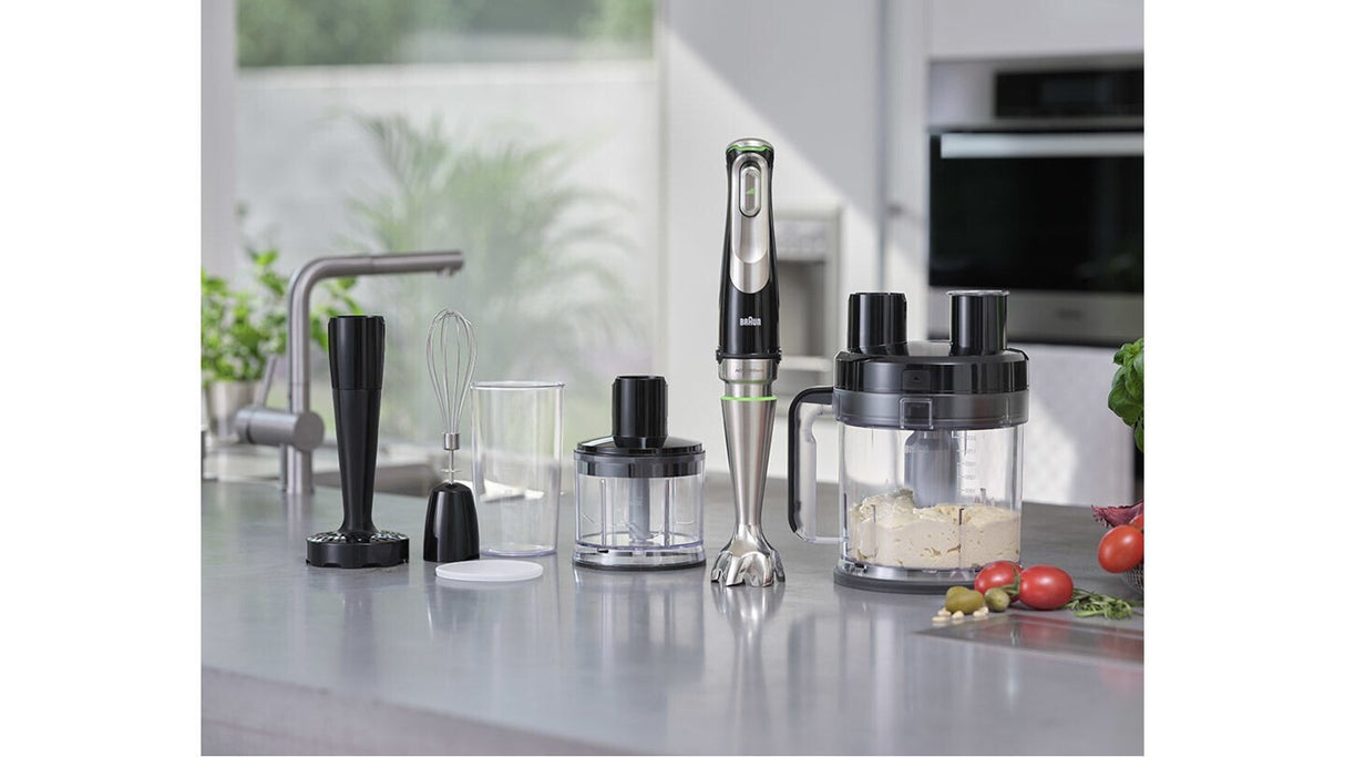 Braun MultiQuick 9 MQ 9187XLI 0,6 L Nedsænkning blender 1200 W Sort, Rustfrit stål