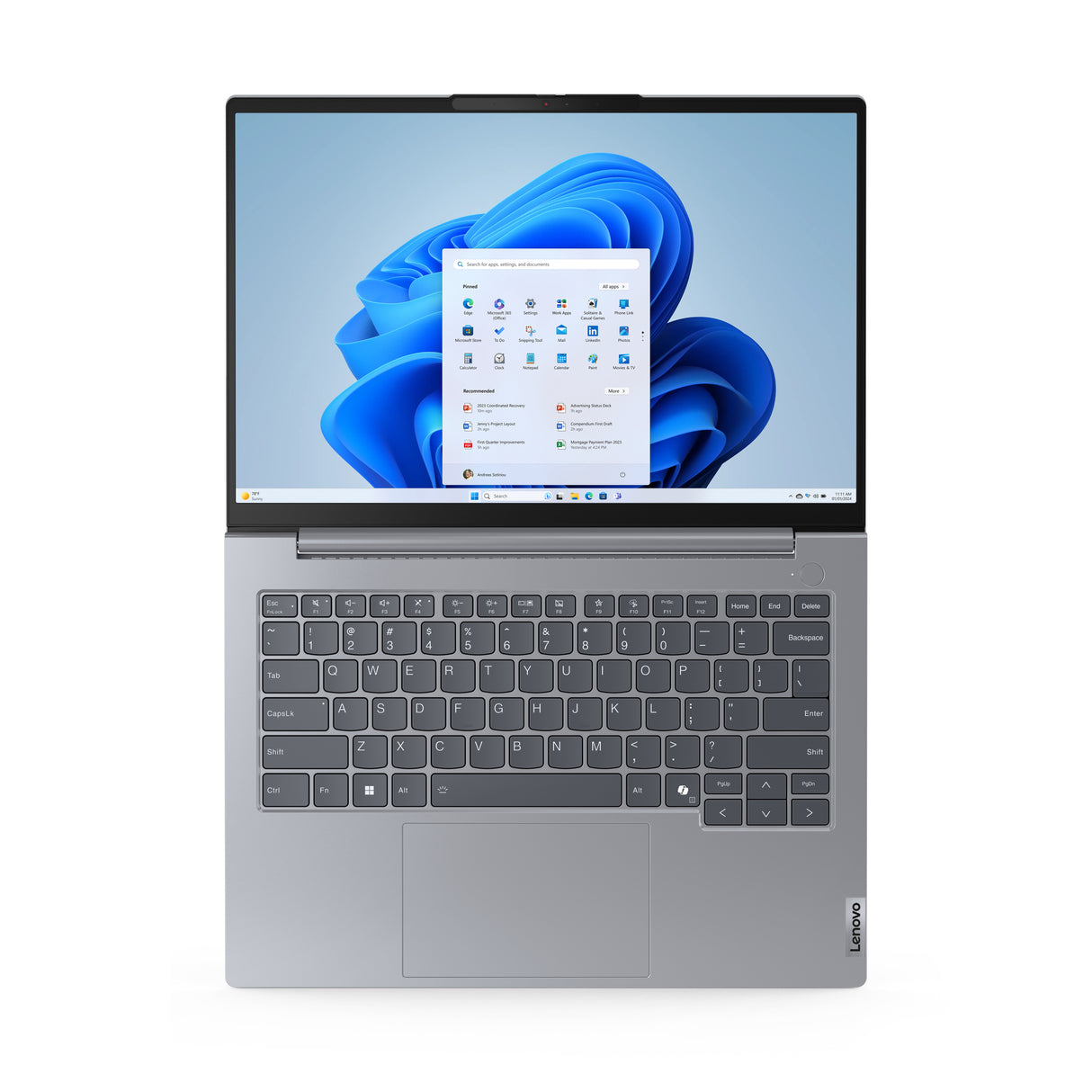 Lenovo ThinkBook 14 AMD Ryzen™ 7 7735HS Laptop 35,6 cm (14") WUXGA 16 GB DDR5-SDRAM 512 GB SSD Wi-Fi 6E (802.11ax) Windows 11 Pro Nordisk Grå
