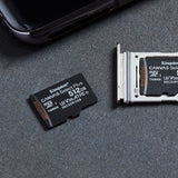 Kingston Technology Canvas Select 512 GB micSDXC Plus 100R A1 C10-kort + ADP