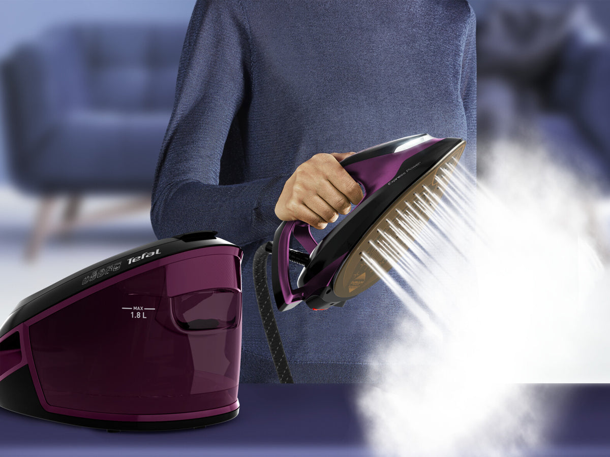 Tefal Express Vision SV8152 2800 W 1,8 L Durilium AirGlide Autoclean soleplate Lilla, Sort