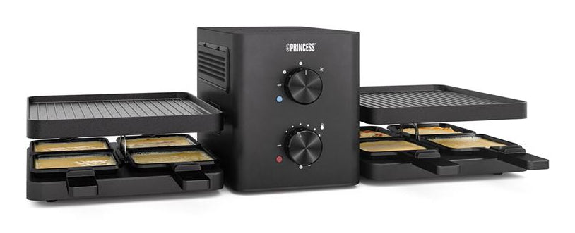 Princess 01.162660.01.001 raclette grill 8 person(er) 1500 W Sort