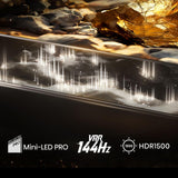 Hisense 55U7NQ 55 4K UHD (2160p) Sort Mørkegrå