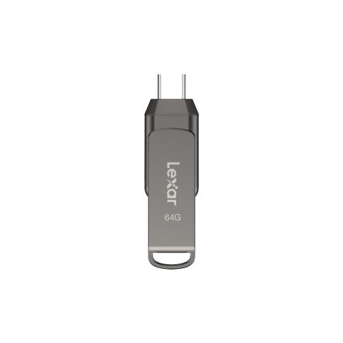 Lexar JumpDrive Dual Drive D400 USB-nøgle 64 GB USB Type-A / USB Type-C 3.2 Gen 1 (3.1 Gen 1) Sølv