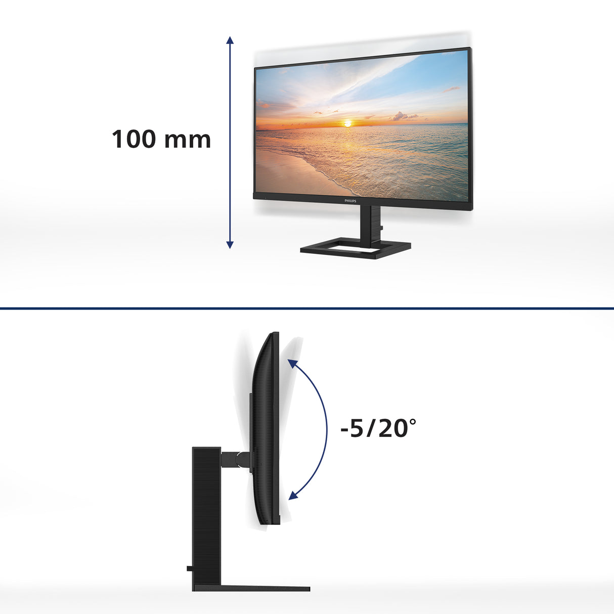 Philips 27E1N1800AE 27 IPS 3840 x 2160 (4K) HDMI DisplayPort 60Hz