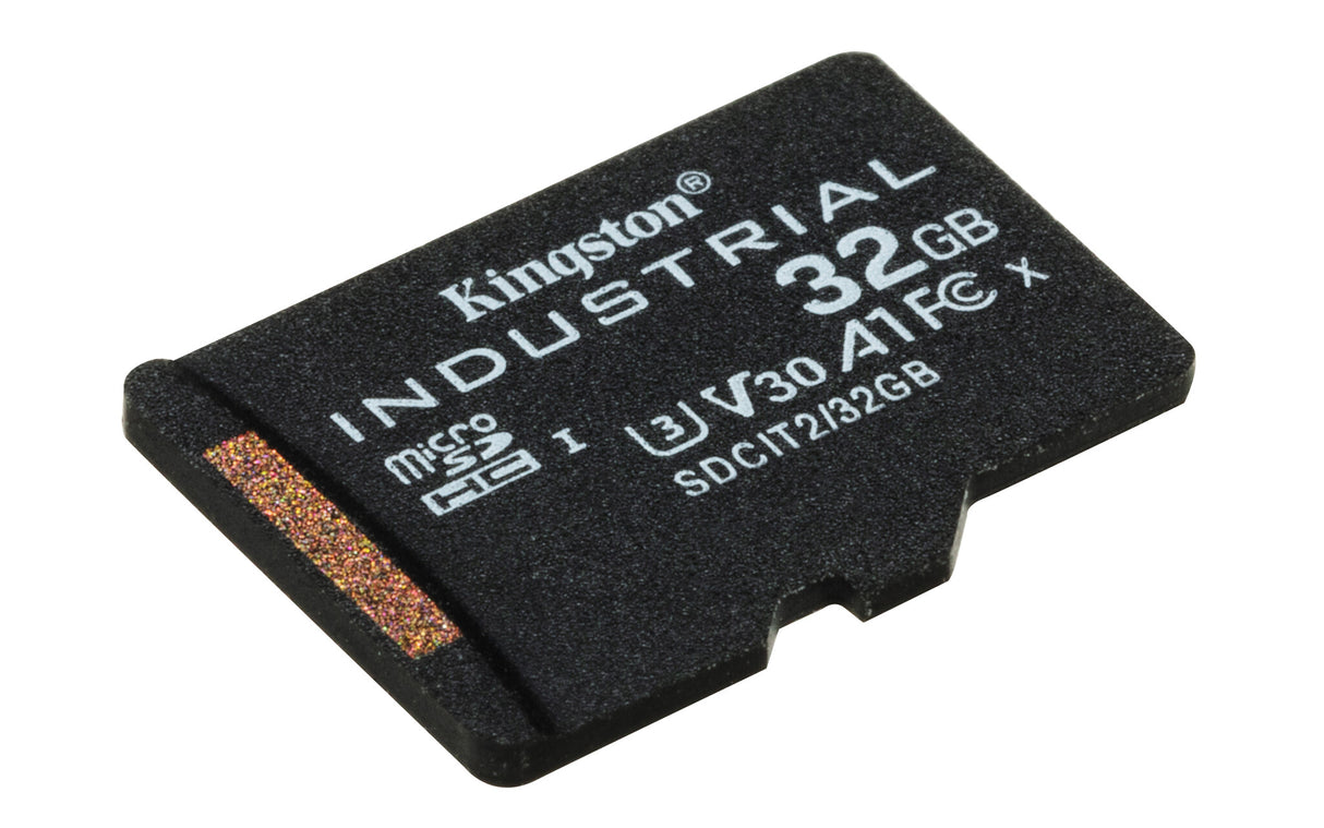 Kingston Technology 32GB microSDHC Industrial C10 A1 pSLC kort enkeltpakke uden adapter