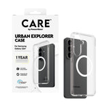 CARE by PanzerGlass Urban Explorer Case Transparent w. White Qi Samsung Galaxy S26+