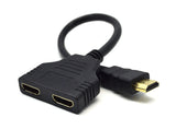 Gembird DSP-2PH4-04 HDMI-kabel HDMI Type A (Standard) 2 x HDMI Type A (Standard) Sort
