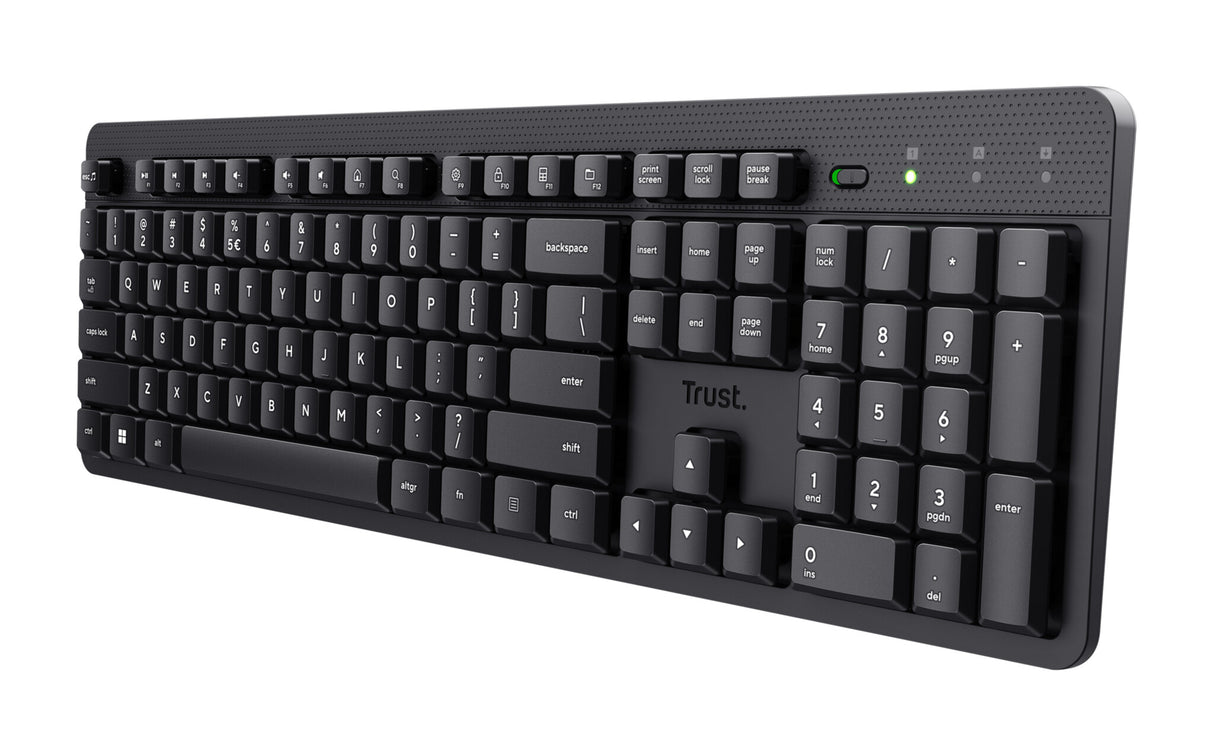 Trust Ody II tastatur Kontor RF trådløst QWERTY US engelsk Sort