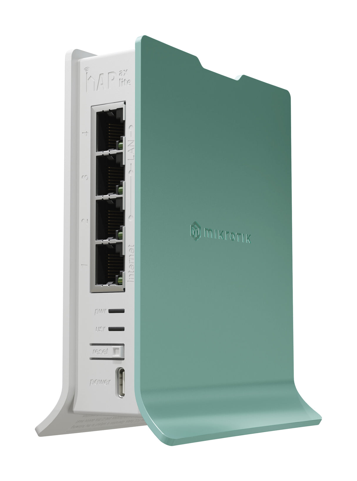 Mikrotik hAP trådløs router Gigabit Ethernet Enkelt band (2,4 GHz) Grøn, Hvid