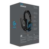 Logitech G 981-000770 hovedtelefoner/headset Ledningsført Spil Sort, Blå