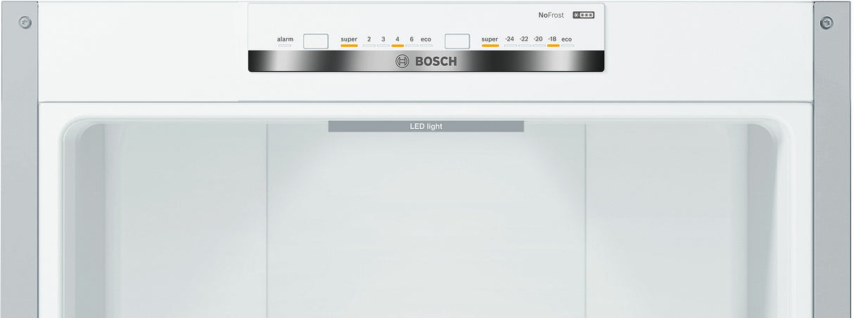 Bosch Serie 4 KGN39VLEB køle-/fryseskab Fritstående 368 L Rustfrit stål