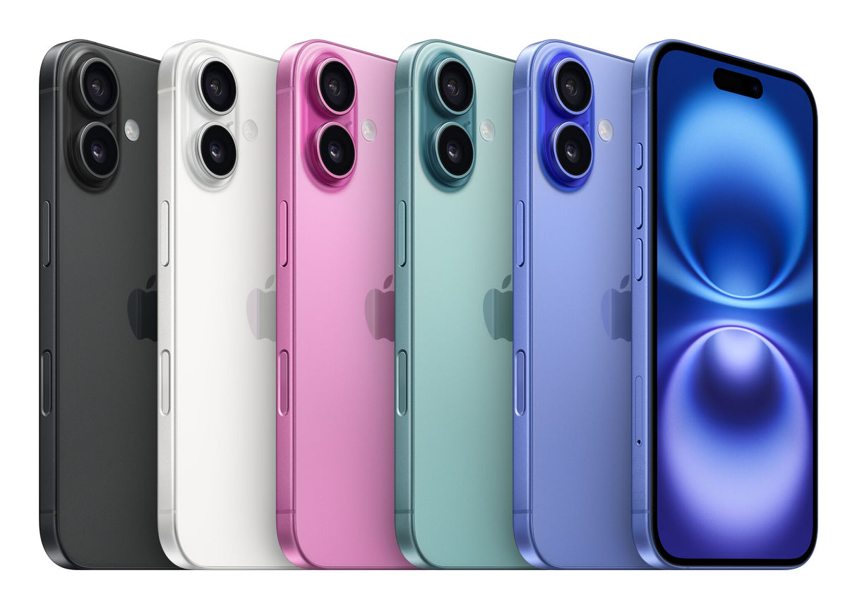 Apple iPhone 16 15,5 cm (6.1") Dual SIM iOS 18 5G USB Type-C 128 GB Lyserød