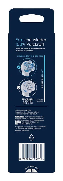 Oral-B iO Ultimate Clean Børstehoveder Hvid, 6 stk.