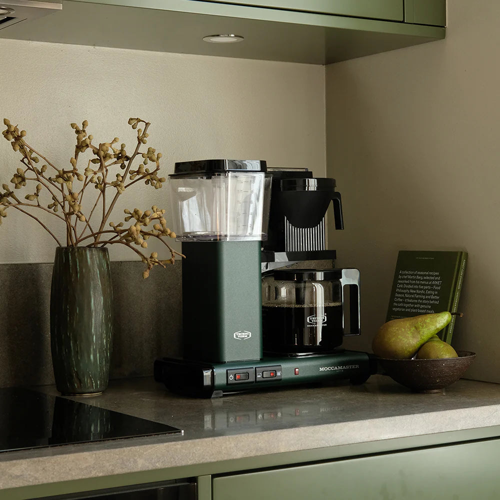 Moccamaster Optio kaffemaskine forest green