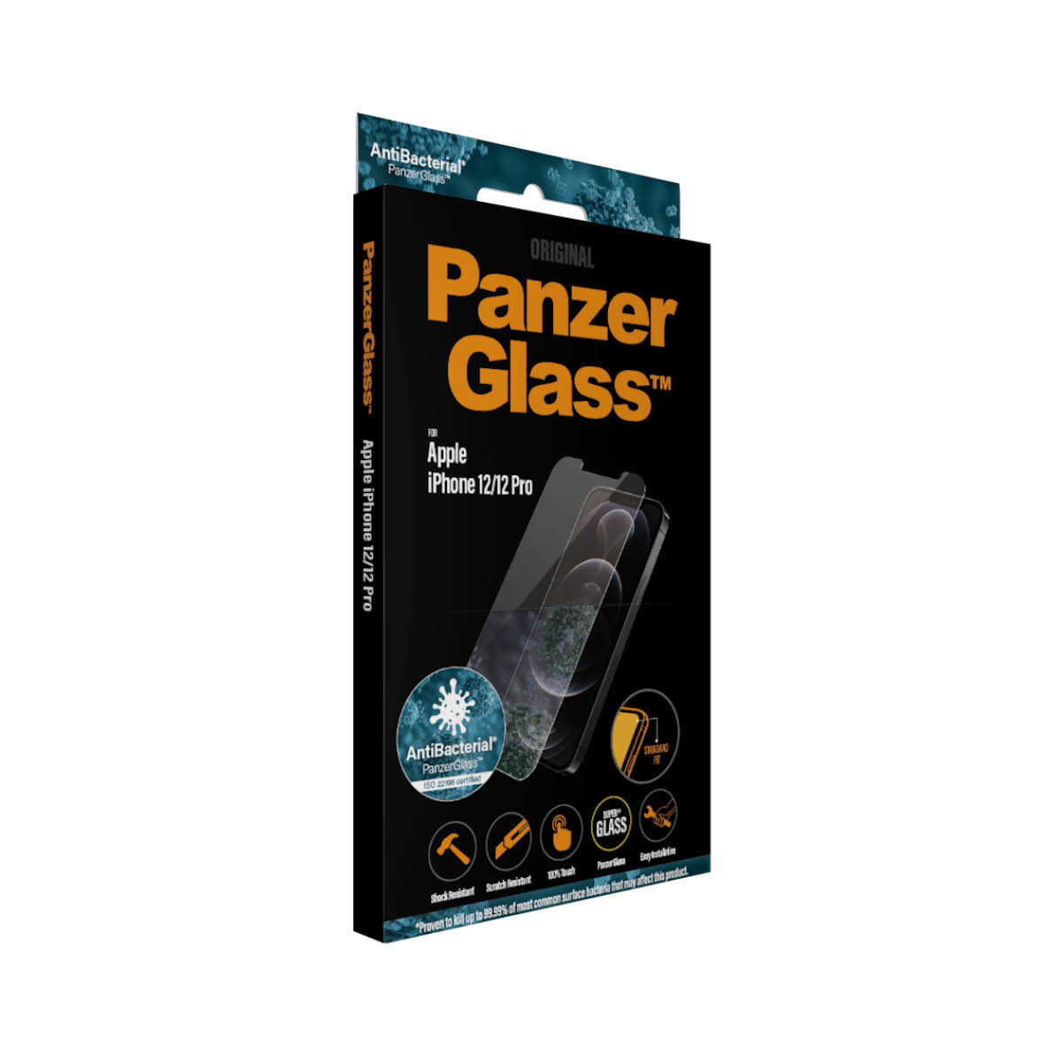PanzerGlass ® Skærmbeskyttelse iPhone 12 | 12 Pro | Standard Fit
