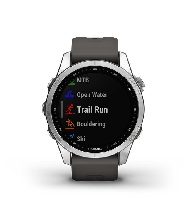 Garmin Fenix 7S Smart Watch 42mm, GPS, Silver/ Graphite