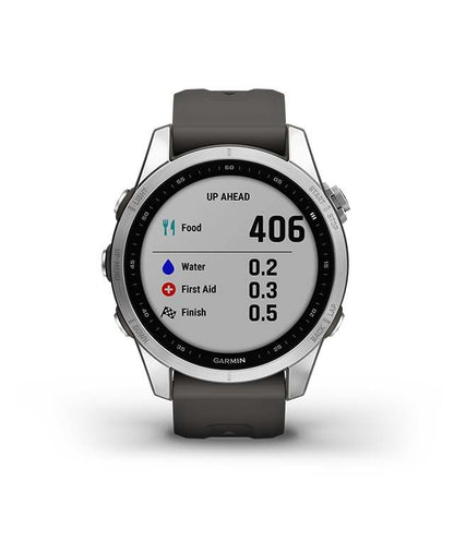 Garmin Fenix 7S Smart Watch 42mm, GPS, Silver/ Graphite