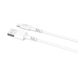 Gear Rundt ladekabel Lightning til USB-A 1m Hvid MFI